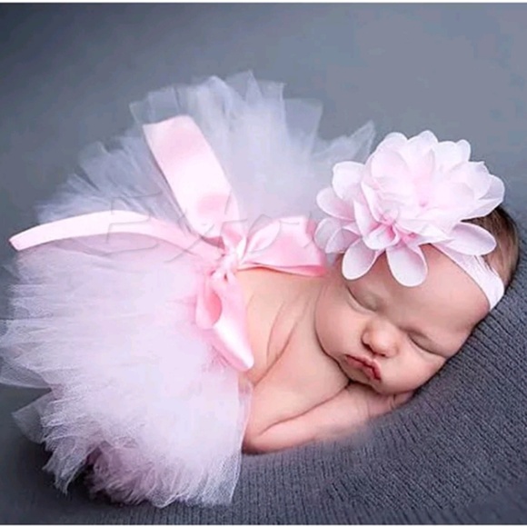 BabyGirl Tutu and Headband Set Photoshoot Outfit🎁 - Picture 1 of 3